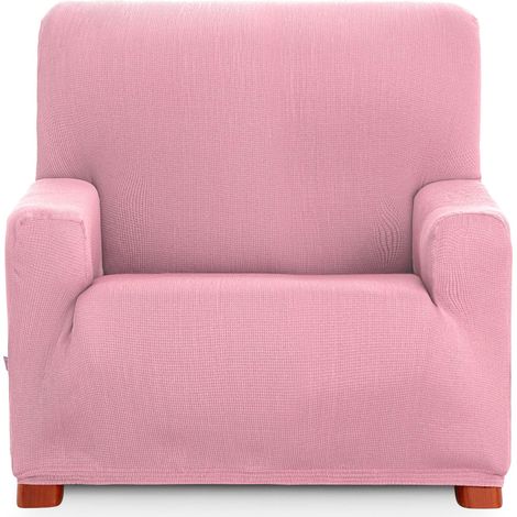 Housse de canapé 1 Place Universelle et Polyvalente - Housse de canapé de Couleur Rose protectrice Facile à Placer pour Dossier, siège et accoudoirs (1/5)