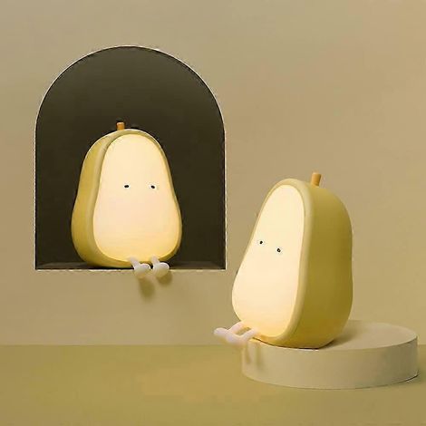 Veilleuse pour enfants, lampe rechargeable USB, ABS sans BPA, lampe de chevet en silicone pour l'allaitement, ampoule jaune à changement de couleur (1/5)