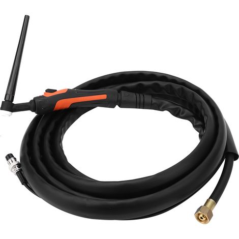 Kit de torche de soudage TIG, électrode de tungstène 0,5-1,6 mm, entrée de gaz M16x1,5, avec câble de 4 mètres, interrupteur unique TIG-9. (1/5)