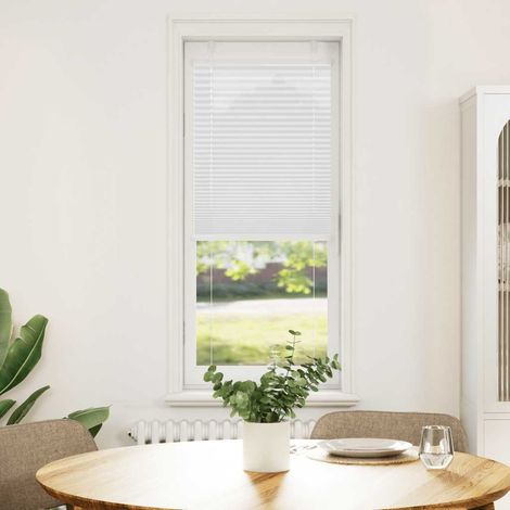 Store plissé blanc 50x150 cm largeur du tissu 49,4 cm polyester