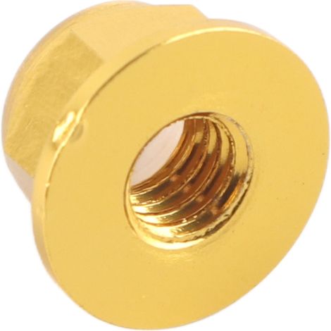 10-teiliger Satz eloxierter M4-Sechskantmuttern mit Aluminiumlegierungs-Nylon-Einsatz (1/5)