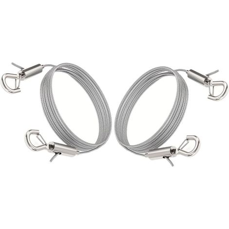 STOBAZA Lot de 2 cordes suspension pour miroirs en acier inoxydable, (1/5)