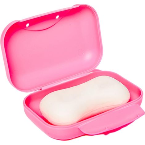 Porte-savon de voyage avec couvercle , portable , étanche , compact et anti-fuite , idéal pour les v (1/5)