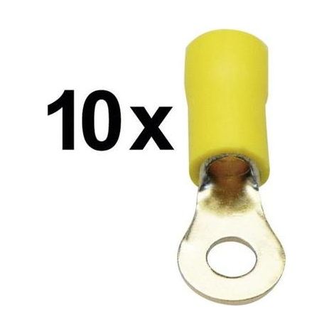 Sinuslive Terminales doradas RKS-4,0 P10 amarillo 10 piezas