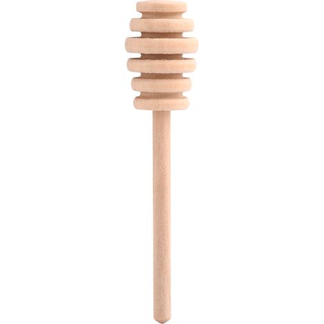 Lot de 50 cuillères à confiture en bois pour pots à miel et confiture, avec bâtonnets de 10,5 cm. (1/2)