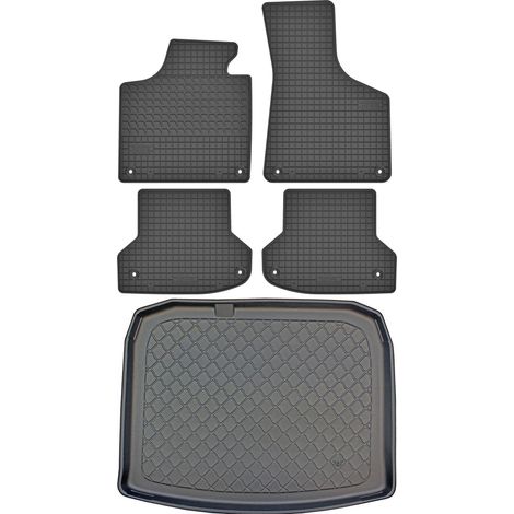 Set di tappetini in gomma per auto e tappetino per bagagliaio per Audi A3 II 8P Sportback dal settembre 2004 al gennaio 2013. (1/5)