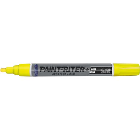 Markal PAINT-RITER+ WATER ERASE SL130 31200226 Marcatore a vernice Giallo (fluorescente) 4 mm (1/2)