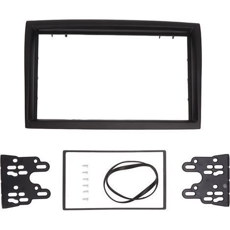 Akozon 2 Din Car Stereo Fascia Radio Fascia Panel Frame Black Remplacement pour Citroen Jumper 2006+ Véhicule Récepteur Kits de Montage Universels (1/5)