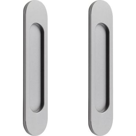 Poignée de porte coulissante ovale autocollante 18 cm gris – Installation sans perçage pour portes de grange, fenêtres et placards (1/5)