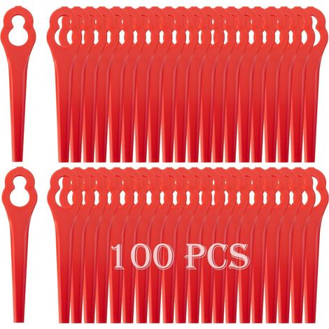 100er-Pack Ersatzklingen für Akku-Rasentrimmer – Kunststoffklingen für Freischneider – Sonstige (1/5)