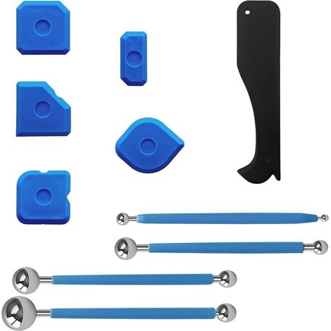 10Pcs Kit de Grattoir à Joints Lisseur Joint Silicone Outils de Calfeutrage (1/5)