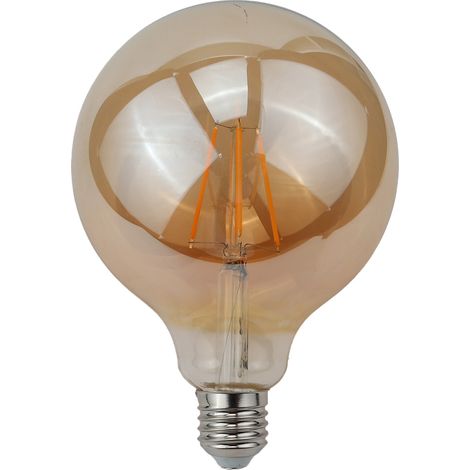 ALPINALUZ Bombilla Retro Vintage globo filamento espiral E27 G125 8W (1/5)