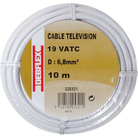 DEBFLEX - BOBINOT TV 17 VATC 10M BLANC - 225321