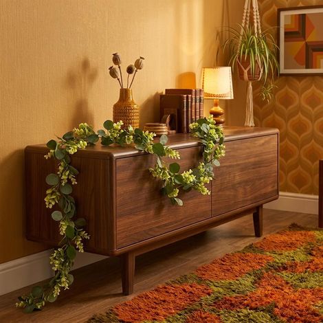 160cm Artificial Eucalyptus Garland Hanging Plant Faux Greenery Vine (1/4)