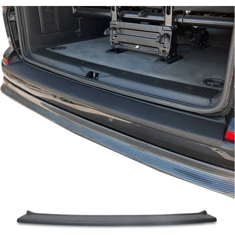 Protection Seuil de Pare-Chocs Arrière pour VW T6.1 Transporter 2019 à 2021, Couverture de Seuil de Coffre, Bande Seuil de Chargement, en ABS Noir Mat