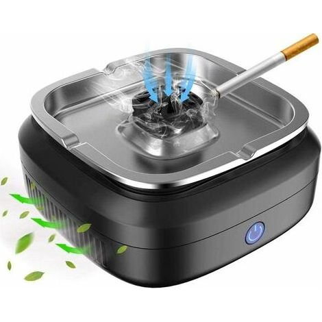 LaBlanc - Purificatore d'aria elettrico con posacenere, 4000 mAh, 8 milioni di ioni negativi, purificatore d'aria senza fumo per interni ed esterni, casa/ufficio/auto