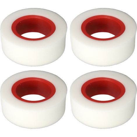 Lot de 4 Mousses Insert Pneu RC Double Couche Éponge Remplacement pour Roues 1/10 1/8 2.2 Pouces, Rouge (1/5)