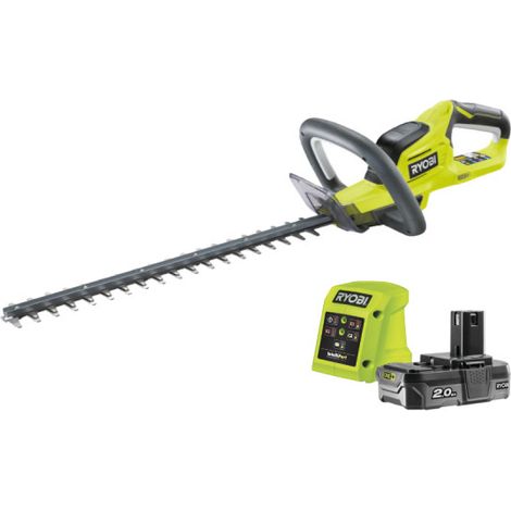 RYOBI Taille-haies 18V One+ LithiumPlus 1 batterie 2.0Ah - 1 chargeur rapide RHT184520