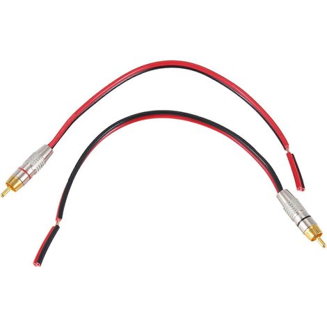 Adaptateur de câble d'enceinte vers prise, 2 canaux (1 pied) (1/5)