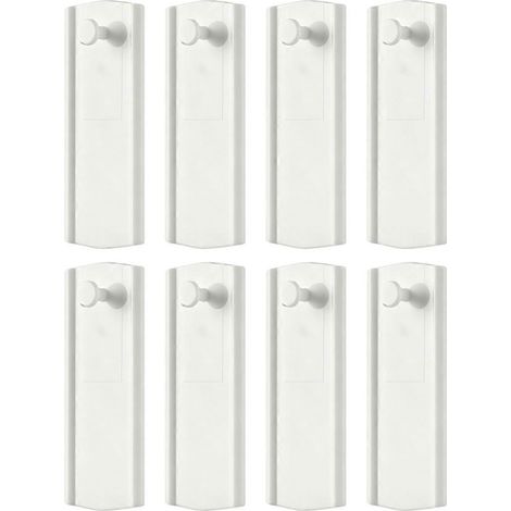 8 Universal cadre cintres avec 24 Removable adhésif Strips 2 Per cintre Damage Free montage mural pour Sawtooth D anneau (1/5)