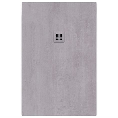 Piatto doccia in marmoresina 100x70 cm effetto microcemento chiaro PRAGA