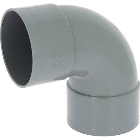 Adequa – Coude de raccordement pour douche 87°30 femelle-femelle Ø100 – PVC pour chantiers humides – Installation facile et rapide