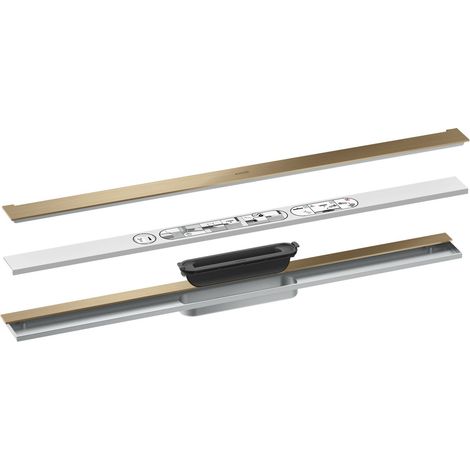hansgrohe AXOR Drain Set de finition caniveau, 800mm pour montage (1/2)