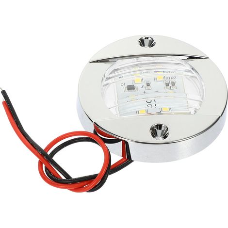 2 Feux De Navigation LED Étanches 12V Blanc IP68 Pour Bateaux Camping-cars Camions (1/5)