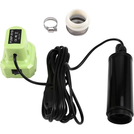 Pompe de transfert d'eau pour puits profonds Ryobi, alimentée par batterie Li-Ion, submersible, idéale pour le jardin, le camping et les pataugeoires. (1/5)