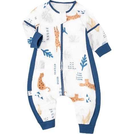 1 gigoteuse bébé avec pieds, 0,5 tog, mousseline d'été, 100 cm, 2-3 ans (1/4)