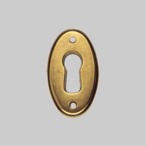 Bocchetta per mobili '30625' 22x37 mm - poli vernì (oro lucido) METAL GROUP