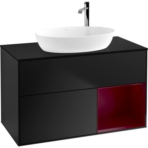 Villeroy & Boch F902HBPD Meuble sous-lavabo Finion F90 (1/2)