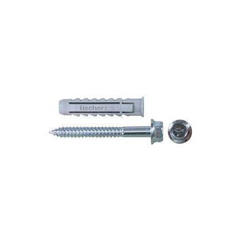 TASSELLO IN NYLON CON VITE MORDENTE SX-BM- - SX14 BM  ø mm.14x40 vite mm.10x80 - 25 pezzi FISCHER