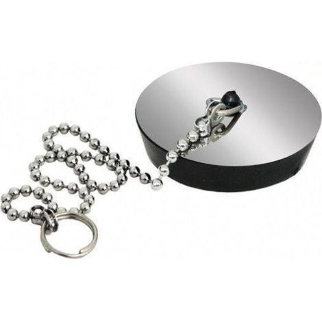 Tappo c/catena e pl.inox dm.47 (1/3)