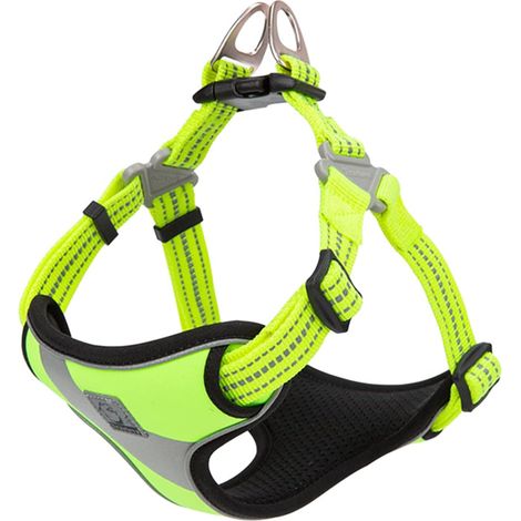 Harnais pour Chien Gilet de sécurité Step-in Style réfléchissant réglable Confortable TLH5991(Jaune Fluo,M) (1/5)