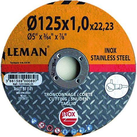 116049.25 Disque d'ébauche en métal 115X6 - Disques à tronçonner pour mini meuleuses (1/3)