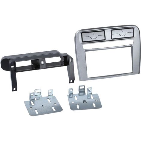 Kit facade Autoradio FA1094N compatible avec Fiat Grande Punto - Anthracite metallique