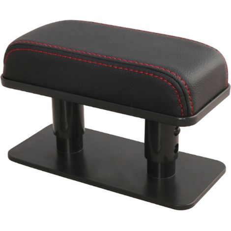 Cojín reposabrazos para coche con soporte para el codo izquierdo, de piel, regulable en altura y cómodo.