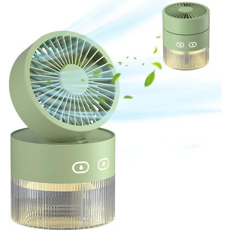 Tischventilator mit Wasserkuehlung Nebel 3 Modi Nachtlicht USB (1/5)