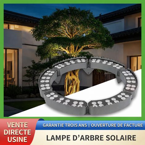 Projecteur LED solaire pour arbre 5 têtes lumière chaude extérieur IP65 5 pièces réf 6788 200 g – Livraison gratuite (1/5)