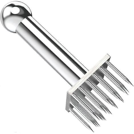 Attendrisseur de viande professionnel avec maillet à 28 lames à aiguilles pointues en acier inoxydable (1/5)