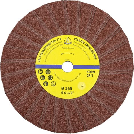 Klingspor 73994 FSR 618 prédateurs de ponçage, 165 x 14 mm grain 120 à une rangée 2 lamelles par paq