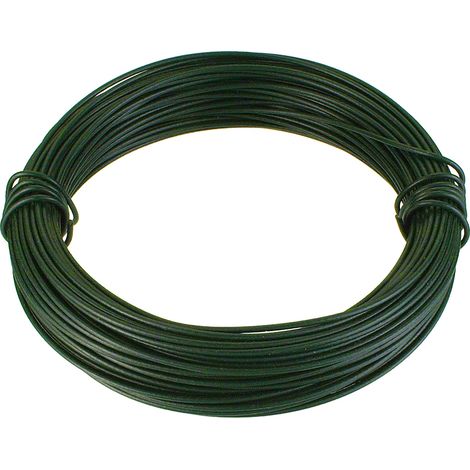 Filo di ferro zincato rivestito PVC verde Ø 1,0 mm. 24 mt.