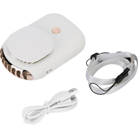 Ventilateur de Maquillage USB Mini Portable Silencieux pour Bureau Domicile Extérieur Blanc (1/5)