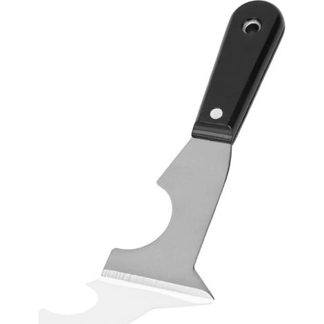 Spatola multiuso con lunghezza di 6 cm, lama in acciaio al carbonio e manico in nylon - Raschietto multifunzione con piastra battente per uno professionale e fai da te (1/3)