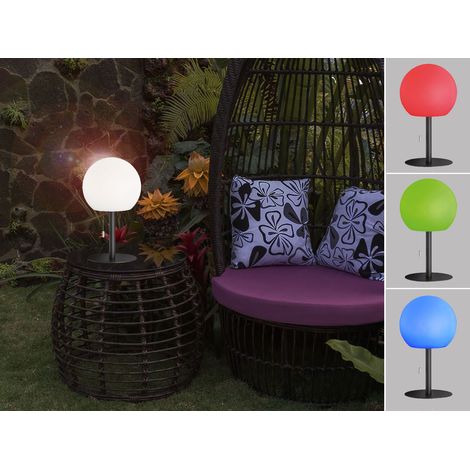 Outdoor Akku Tischlampe TRIVENTO ohne Kabel - dimmbar & RGB, H: 18cm (1/5)