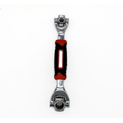 Clé à cliquet 48-en-1, double embout rotatif 360°, outil multifonction polyvalent pour bricolage, 1 pièce, acier robuste. (1/5)