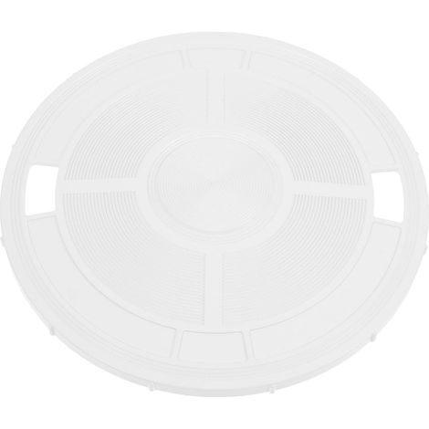 Couvercle de Skimmer Piscine Rond 23 CM en ABS Résistant Blanc (1/5)