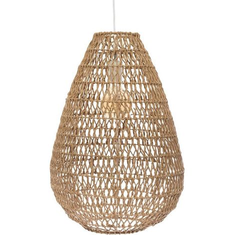 Atmosphera Hängeleuchte Beige 55 cm Höhe