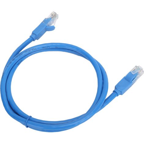Câble réseau CAT6 Gigabit, connecteur RJ45, 8 conducteurs, paire torsadée non blindée, 1 mètre